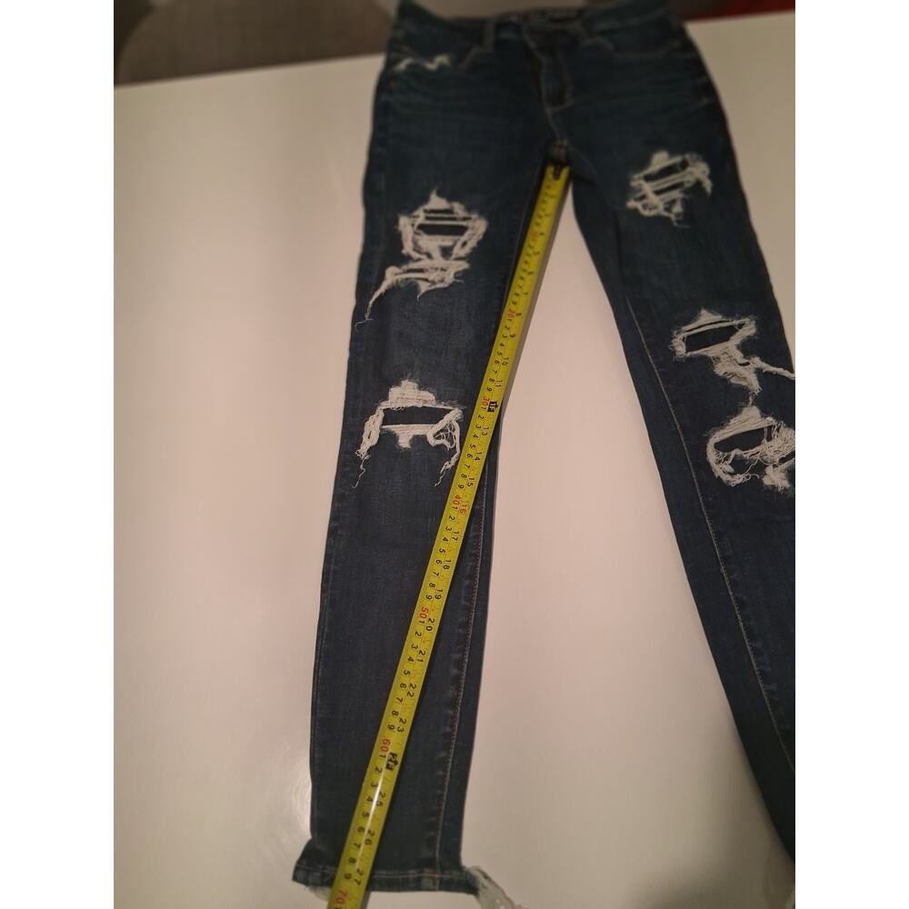 American Eagle Ne(x)t Level Stretch Hi-Rise Jegging Size 2 Short Distressed - Picture 12 of 14